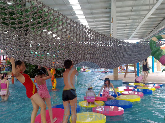 ভালো দাম Water Park Lazy River And Swimming Pool Floating Bridge With Climbing Net অনলাইন