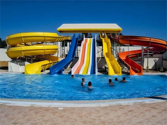 ভালো দাম Anti Corrosion Fiberglass Slides Outdoor Water Games Aquatic Park Child Play Equipment অনলাইন