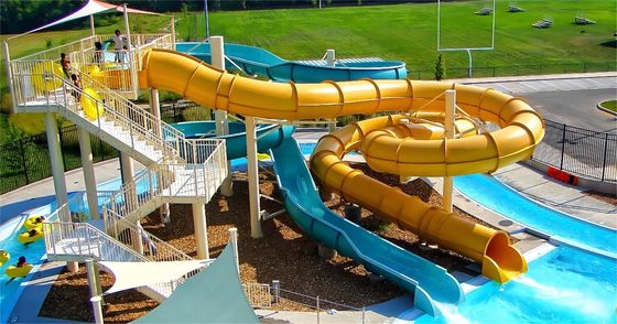 ভালো দাম 3m Height Fiberglass Water Slide Kids Playground Rides For Pool অনলাইন