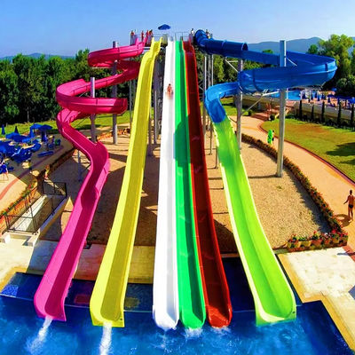 ভালো দাম Durable 6-8mm Thickness Fiberglass Water Park Slide with Over 10 Years Service Life and Customized Size অনলাইন