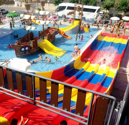 ভালো দাম Water Park Manufacturer Fiberglass Swimming Pool Slides Project Popular Commercial Aqua Park Water Slides For Sales অনলাইন