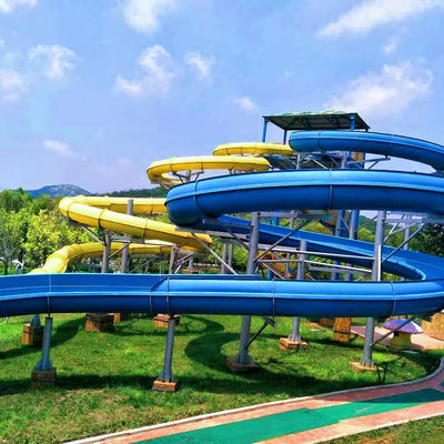ভালো দাম Customized Size Colorful Fiberglass Water Slide for Outdoor Water Parks and Pools অনলাইন