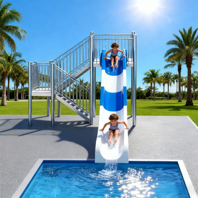 ভালো দাম High-Speed Water Slide Fiberglass Material Residential Hotels Parks Swimming Pool Can Personalized Design Use For Adults And Children অনলাইন
