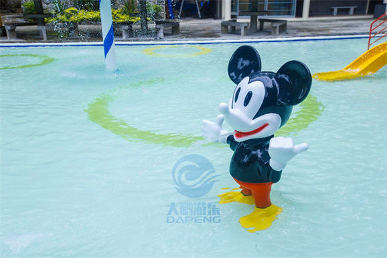 ভালো দাম Mickey Mouse Splash Pad Water Toy Fiberglass For Children Aqua Park অনলাইন