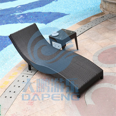 ভালো দাম Aluminum Frame Swimming Pool Accessories PE Rattan Lounge Chair 190cm Length অনলাইন