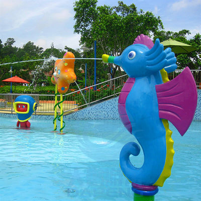 ভালো দাম Water Theme Park Equipment, Fiberglass Water Play Seahorse Spray For Kids অনলাইন