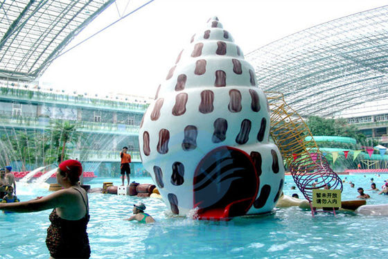 ভালো দাম Conch জল খেলা স্লাইড ফাইবারগ্লাস ছোট সাঁতার পুল স্প্ল্যাশ প্যাড মরিচা প্রতিরোধী অনলাইন