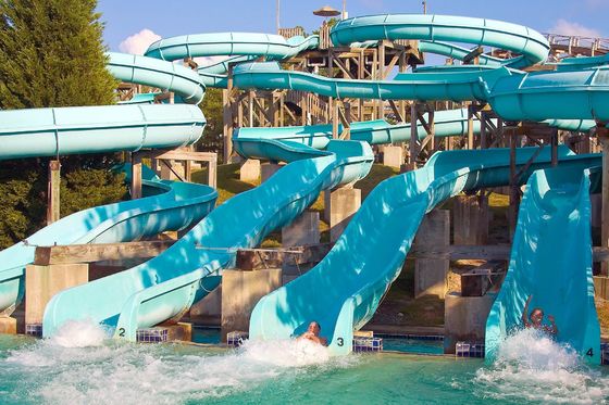 ভালো দাম Kids Theme Outdoor Park Sports Games Water Park Design Fiberglass Slides Set Adult Play অনলাইন