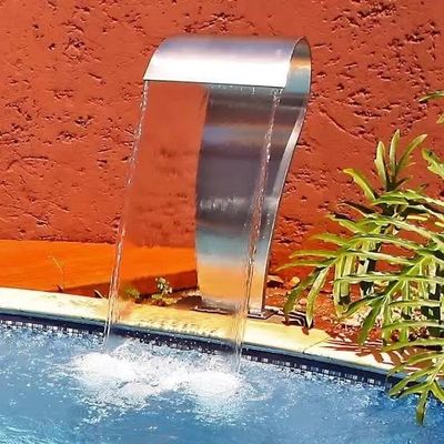 ভালো দাম মেটাল সুইমিং পুল আনুষাঙ্গিক SPA স্টেইনলেস স্টীল ঝর্ণা মাথা ক্যাসকেড বহিরঙ্গন জলপ্রপাত অনলাইন