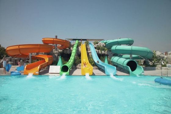 ভালো দাম Water Amusement Park Rides Big Slide Fiberglass for Pool Price অনলাইন