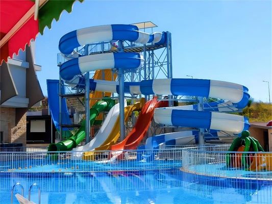 ভালো দাম OEM Outdoor Water Park Games Play Sets Swim Pool Tube Slide for Kids অনলাইন