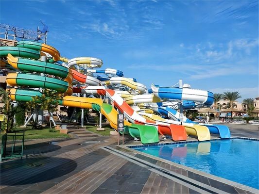 ভালো দাম Swimming Pool Fiberglass Water Slide For Kids  Commercial Theme Park Playground Amusement Rides অনলাইন