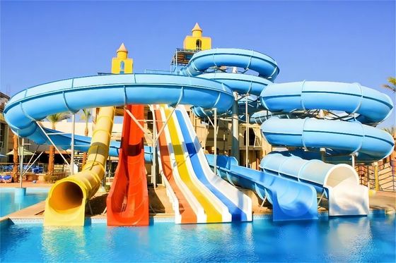ভালো দাম 8m Height Water Park Slide Underground Swimming Pool Equipment অনলাইন
