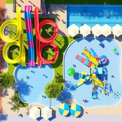 ভালো দাম Customized Aqua Park Commercial Outdoor Water Feature Equipment Kids Pool Play Equipment Water Park Slides For Sale অনলাইন