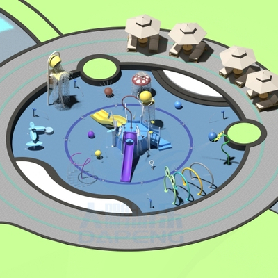 ভালো দাম Custom Outdoor Water Playground Equipment  Children Aqua Park With Splash Pads For Hotels And Resorts অনলাইন