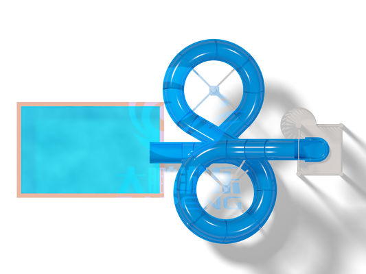 ভালো দাম 6m Height Commercial Water Slide with >150 Person Capacity and 30-60 Days Delivery অনলাইন