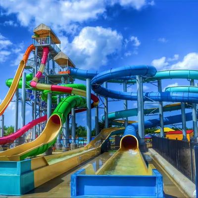 ভালো দাম Fiberglass Spiral Water Park Slide with Pool End Suitable for Kids and Adults with OEM Service অনলাইন