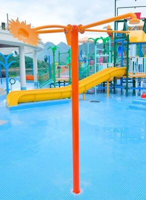 Stainless Steel Sunflower Water Spray Feature Irregular Shape For Aqua Park Splash Pad And Children Pool