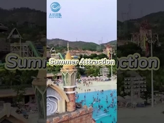 আউটডোর বিনোদন পার্ক সরঞ্জাম ওয়াটার গেমস ফাইবারগ্লাস ওয়াটার স্লাইড কাস্টম সেট